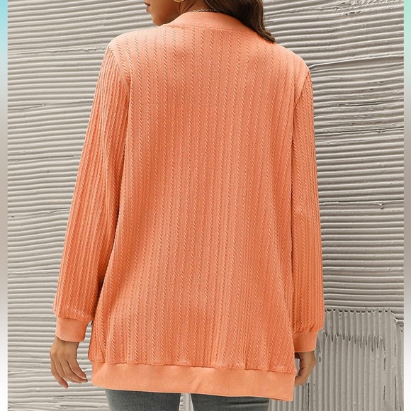 Julyclo Cardigan Sweater.  Long sleeve button down cable knit. size 2X - Picture 5 of 5